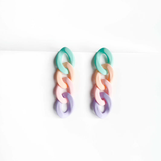 Milly Pastel Chain Earrings