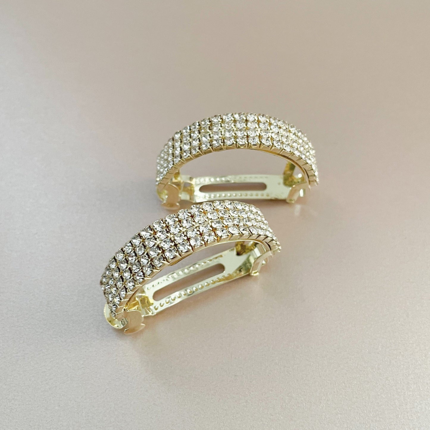 Cassandra Gold Diamante Ponytail Clip