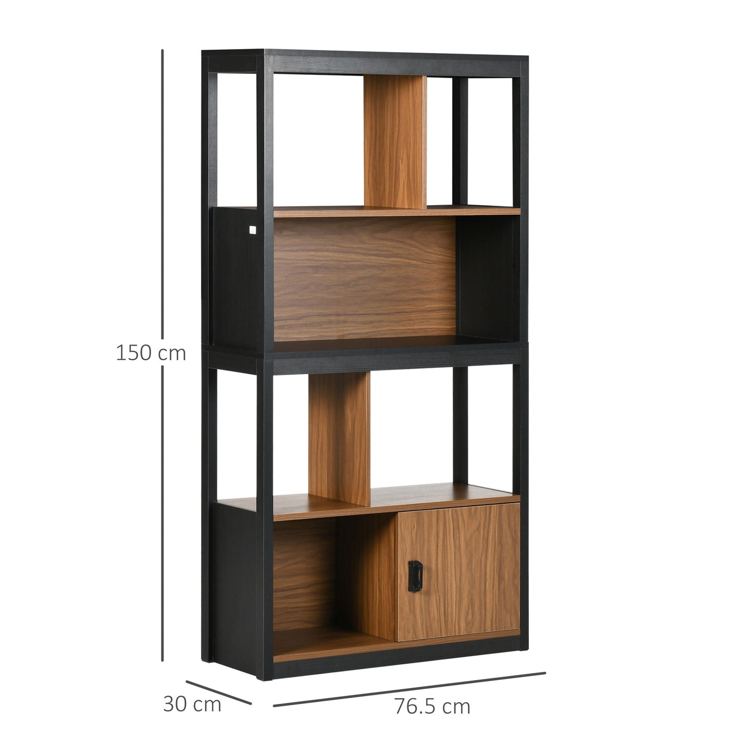 Modern 4-Tier Bookshelf