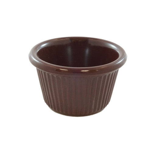 Fluted Melamine Chocolate Ramekin 44ml - Pack Of 12