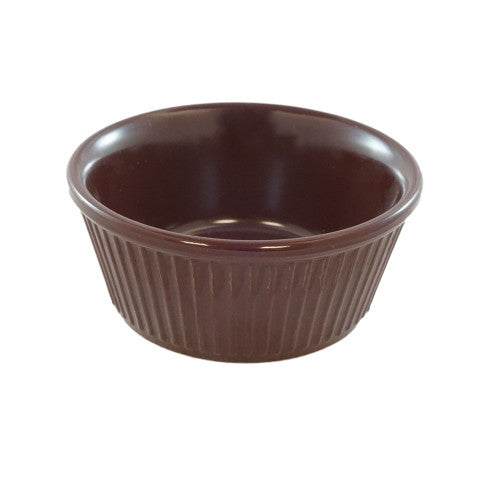 Fluted Melamine Chocolate Ramekin 105ml - Pack Of 12