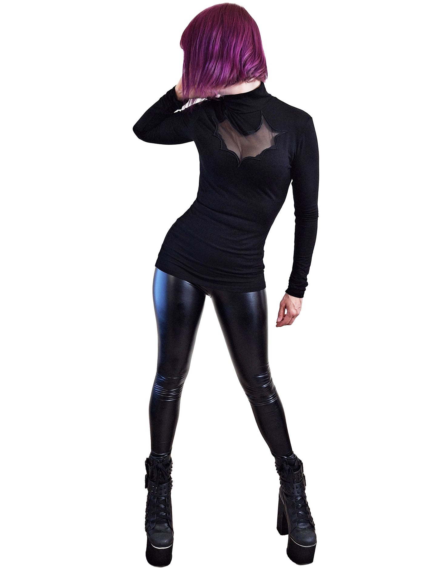 Necessary Evil Cybele Bat Panel Long Sleeve Top