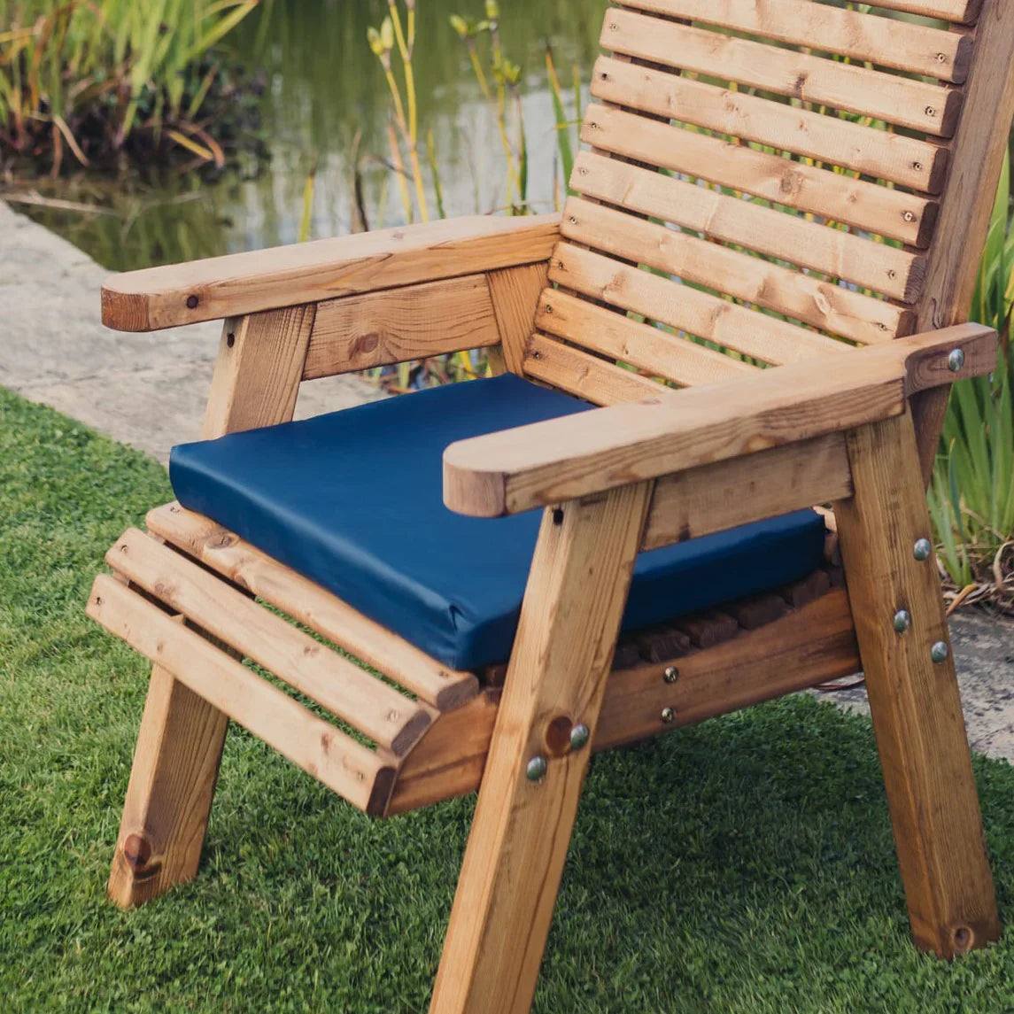 Amesbury Garden Cushion by Churnet Valley with Blue Cushions - N1C-S