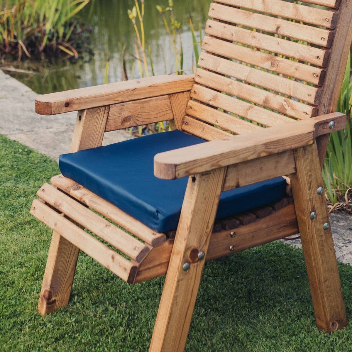 Amesbury Garden Cushion by Churnet Valley with Blue Cushions - N1C-6