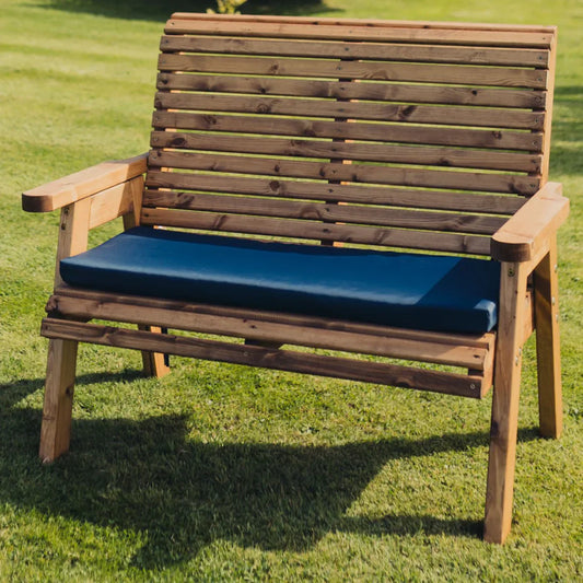 Amesbury Garden Cushion by Churnet Valley - 2 Seats Blue Cushions - N2C-S