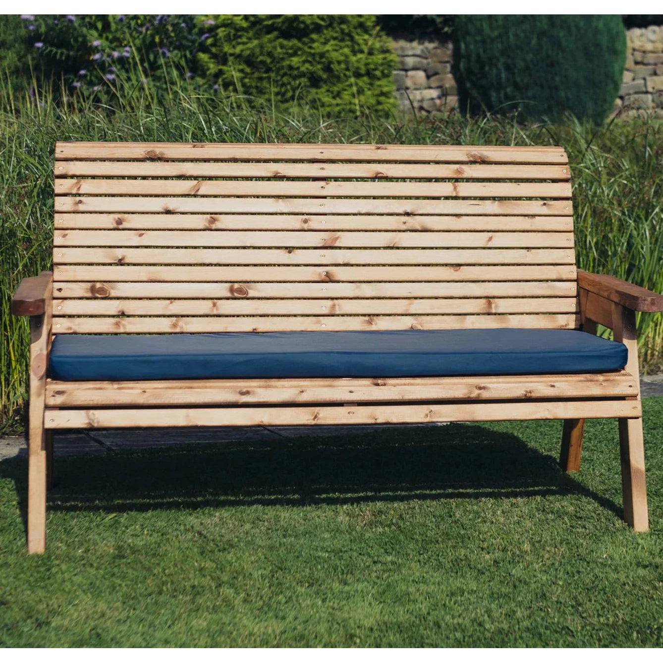 Amesbury Garden Cushion by Churnet Valley - 3 Seats Blue Cushions - N3C-S