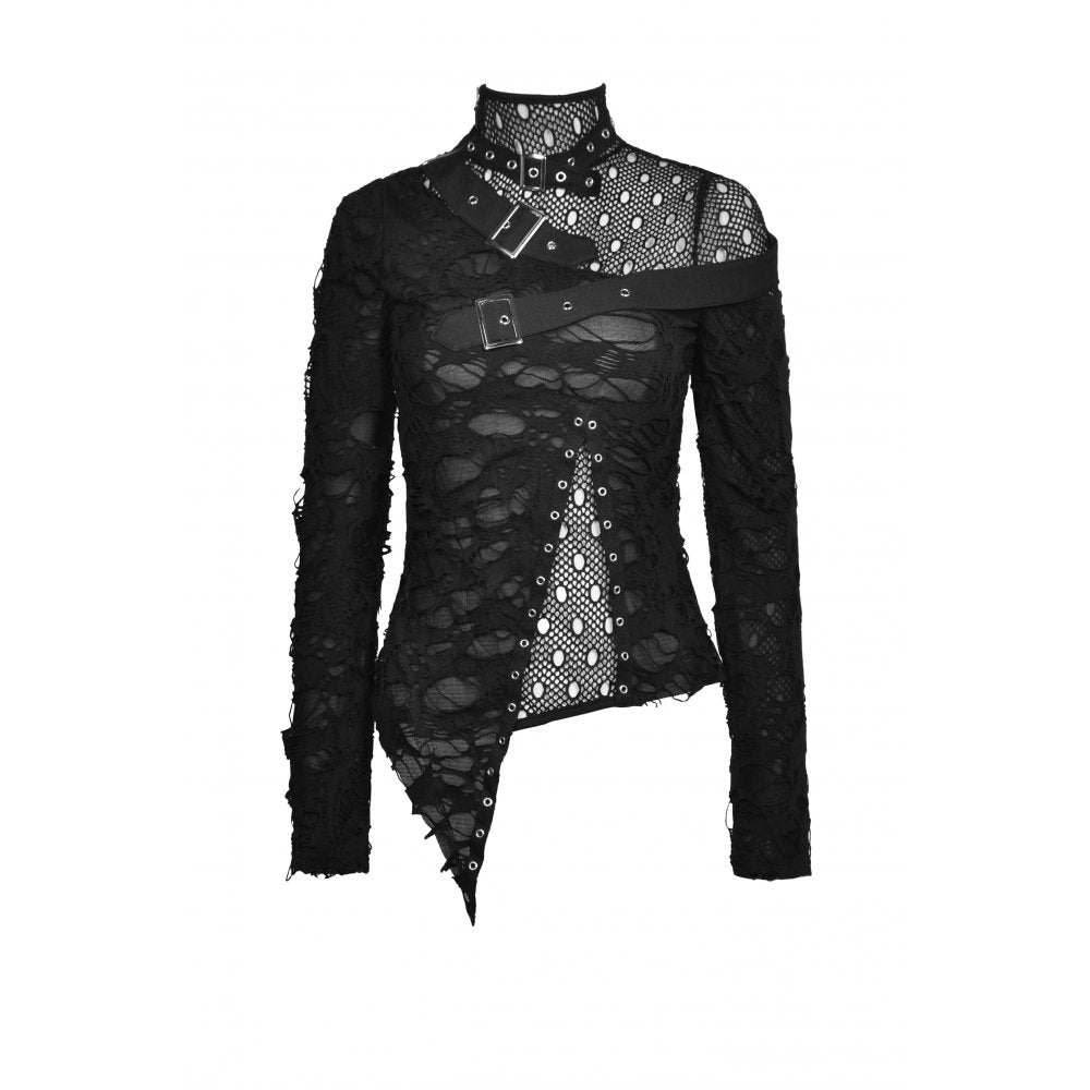 Dark In Love Gothic Fashion Womenswear Nola Long Sleeve Top