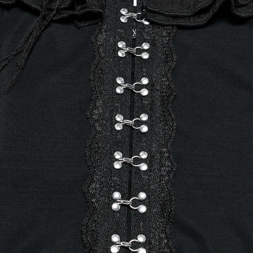 Punk Rave Clarabelle Wenchy Halterneck Distressed Look Top