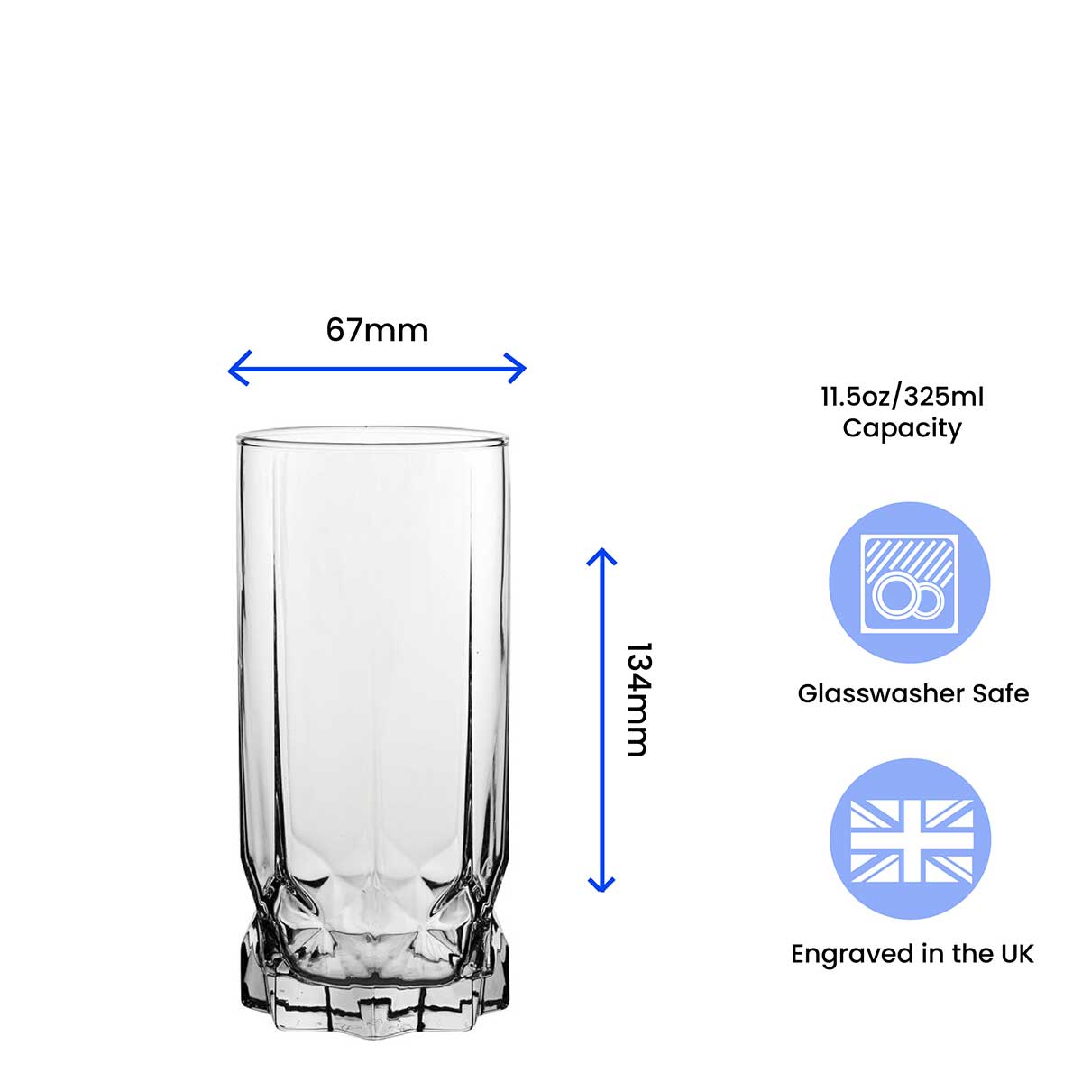 Personalised Engraved Vodka Future Hiball with 'Name's Vodka Glass' Design