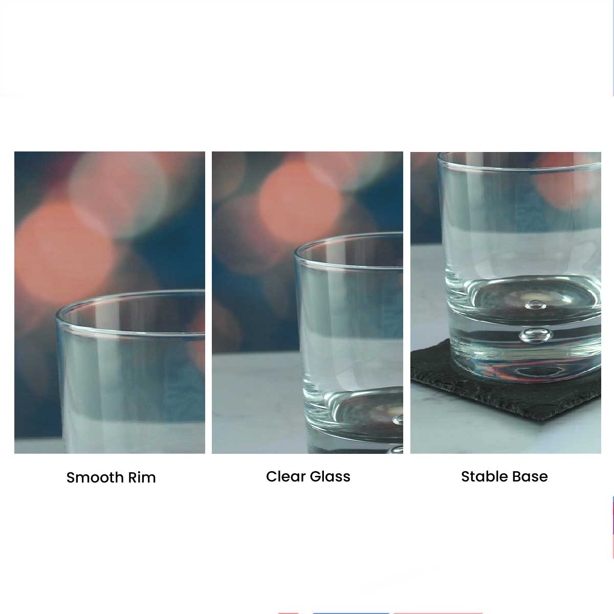 Engraved Whisky, Brandy and Tumbler Glasses Collection - Ridged, Bubble, Snifter