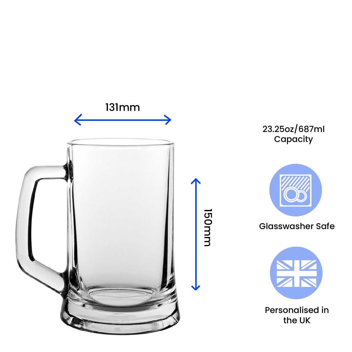 Personalised Engraved Beer Glasses Tankards Perfect Gift for Weddings Birthdays