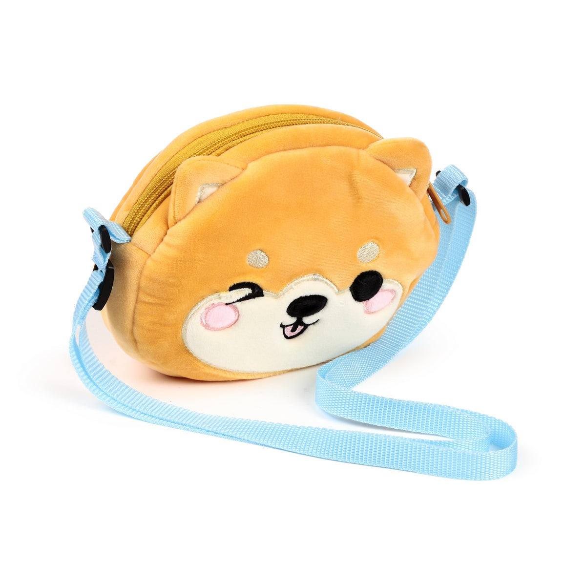 Adoramals Shuggs The Shiba Inu Crossbody Plush Shoulder Bag