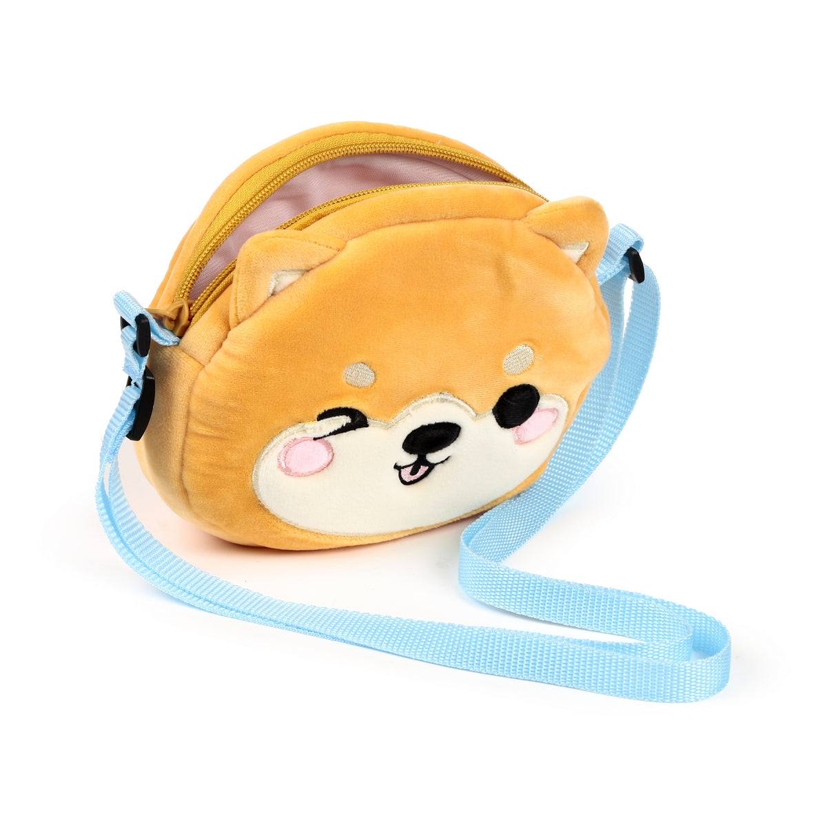 Adoramals Shuggs The Shiba Inu Crossbody Plush Shoulder Bag
