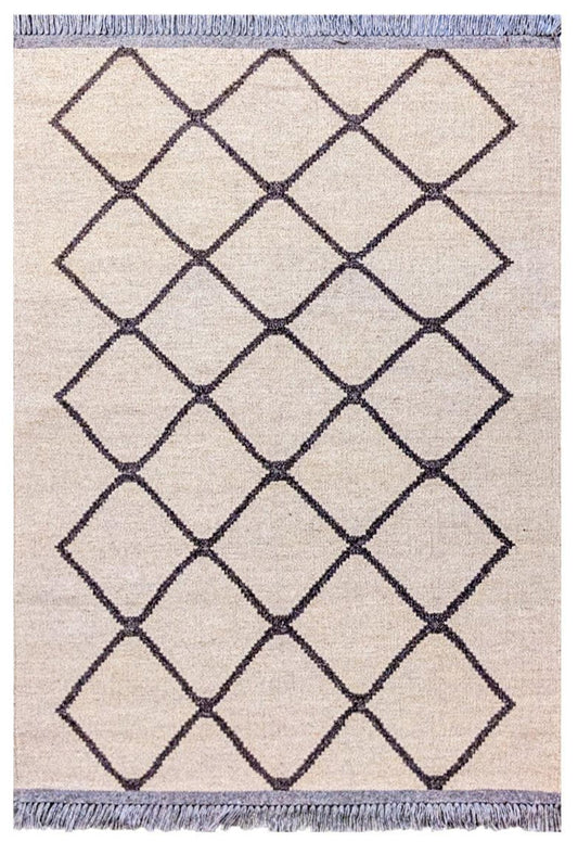 Moroccan Flatweave Rug - Size: 5.2 x 3.2