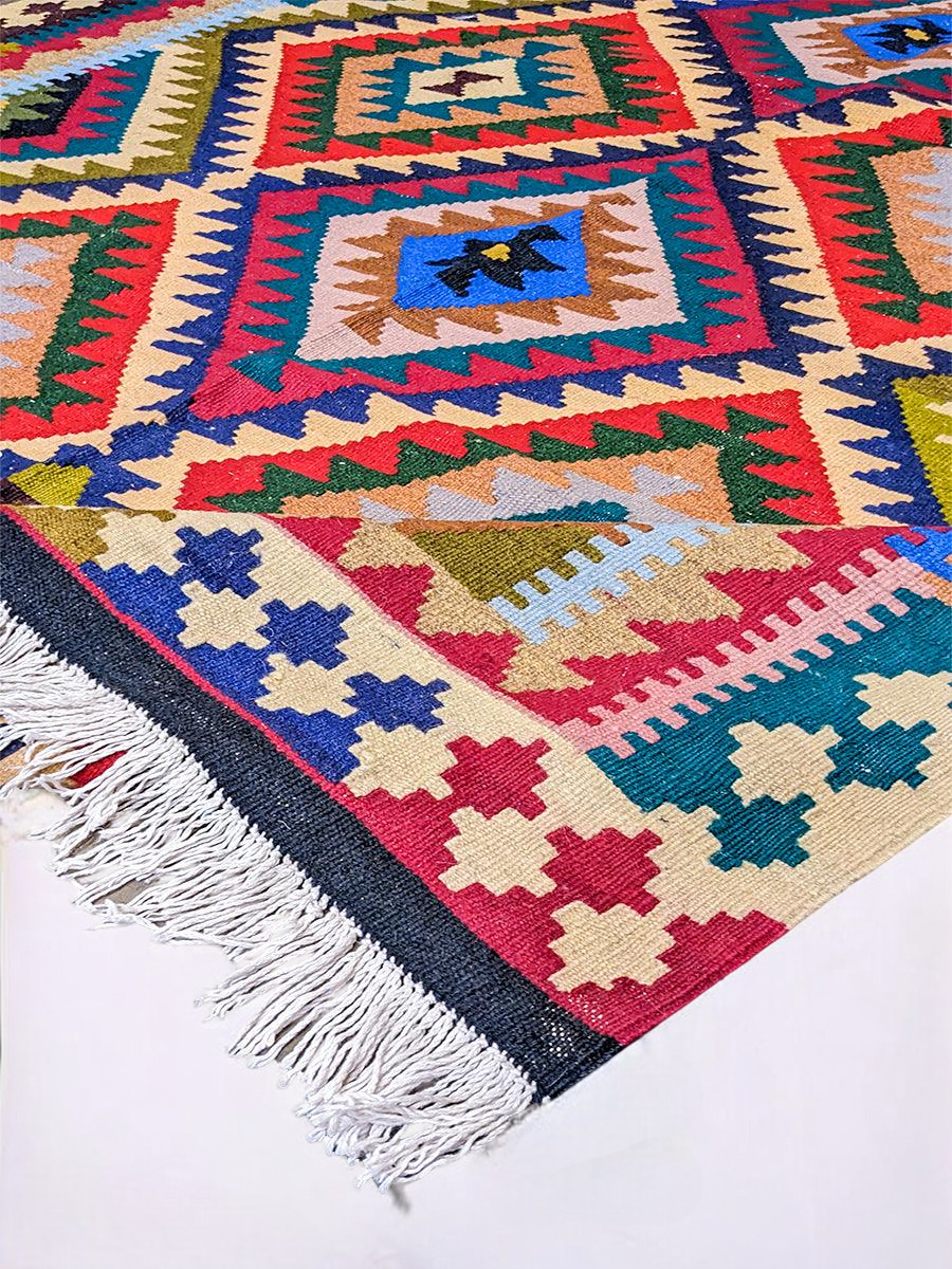 Maimana Afghanistan Kilim Rug - 236 x 152 cm