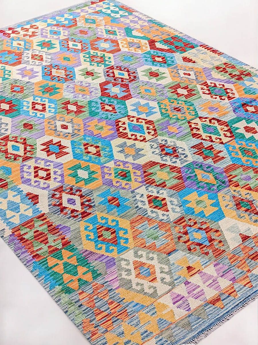 Maimana Afghanistan Kilim Rug - 284 x 203 cm