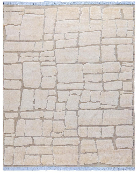 Modishic Hand Knotted Rug - Size: 10.3 x 8.4