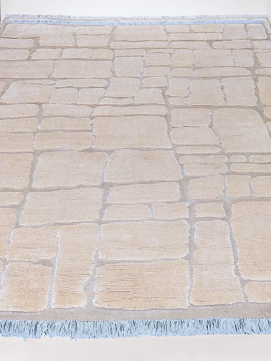 Modishic Hand Knotted Rug - Size: 10.3 x 8.4