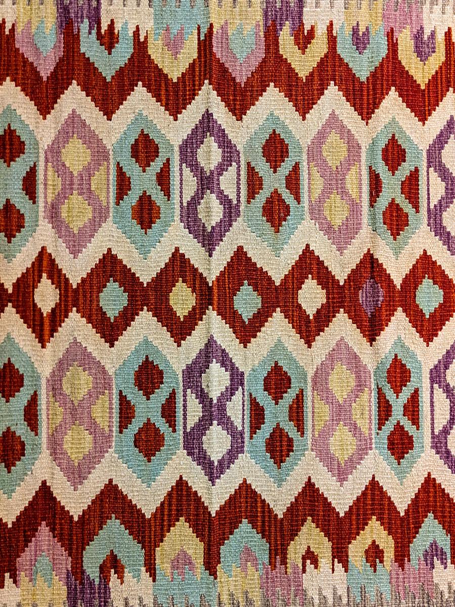 Maimana Afghanistan Kilim Rug - 287 x 81 cm