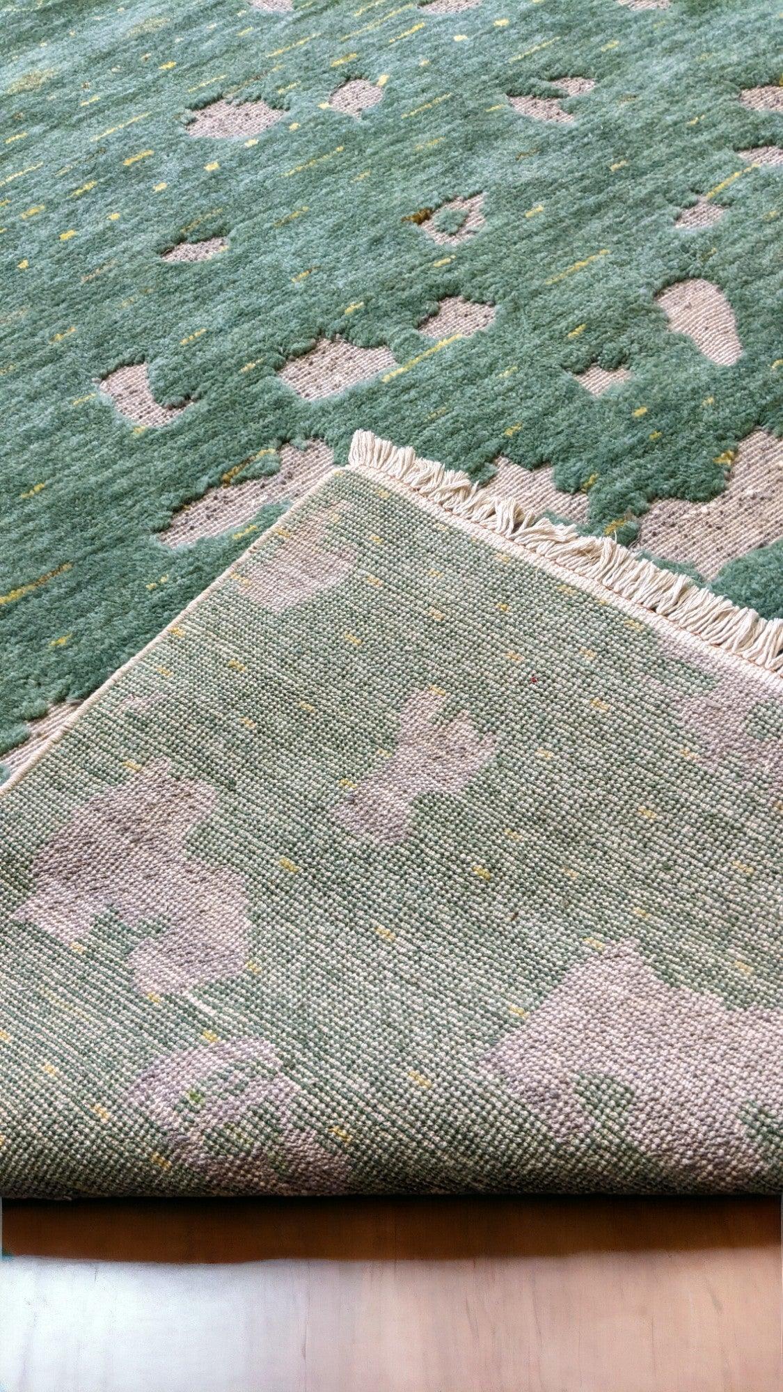 Afra Hand Knotted Rug - Size: 8.3 x 5.2