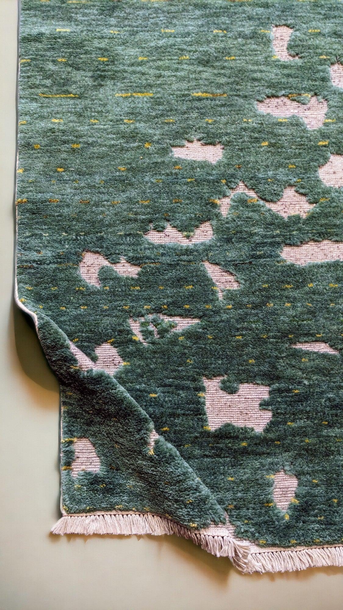 Afra Hand Knotted Rug - Size: 8.3 x 5.2