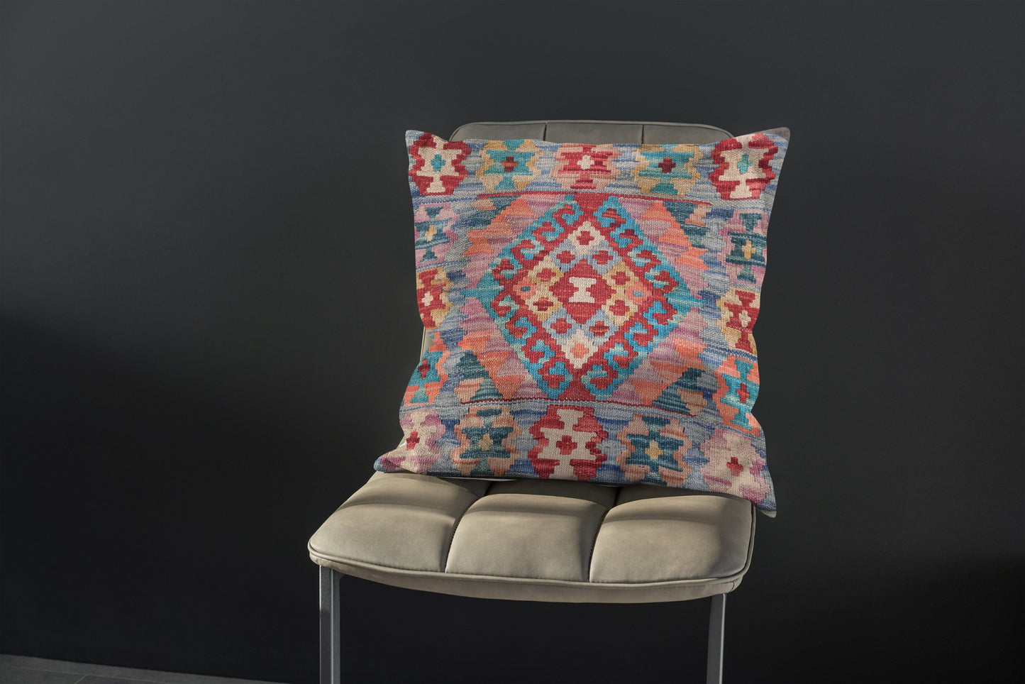 Afghan Kilim Cushion Cover - 45 x 45 cm