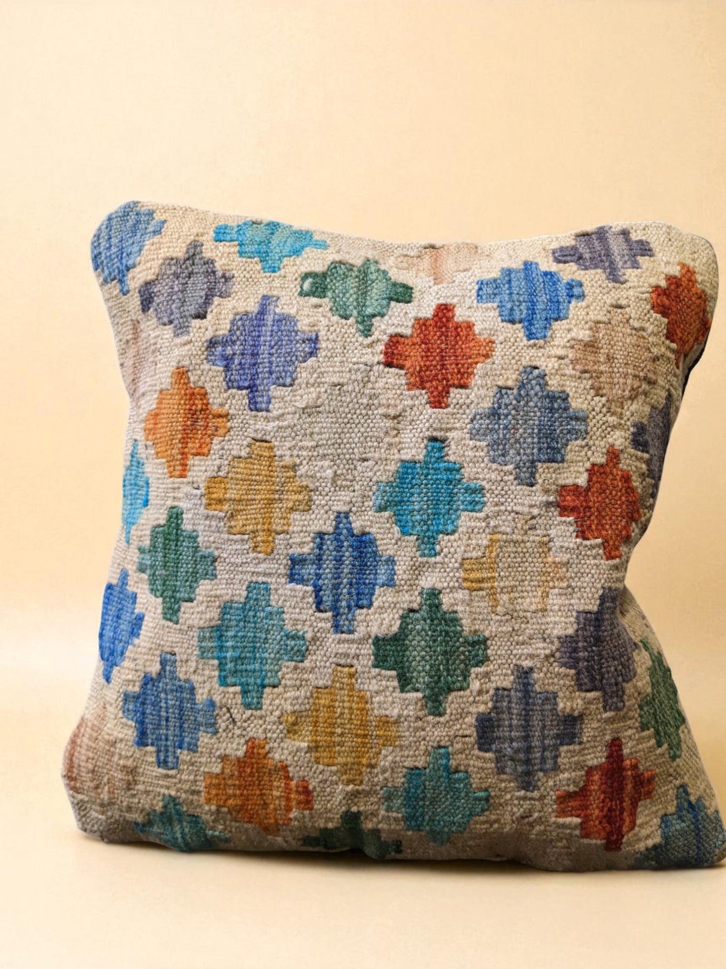 Afghan Kilim Cushion Cover - 46 x 46 cm