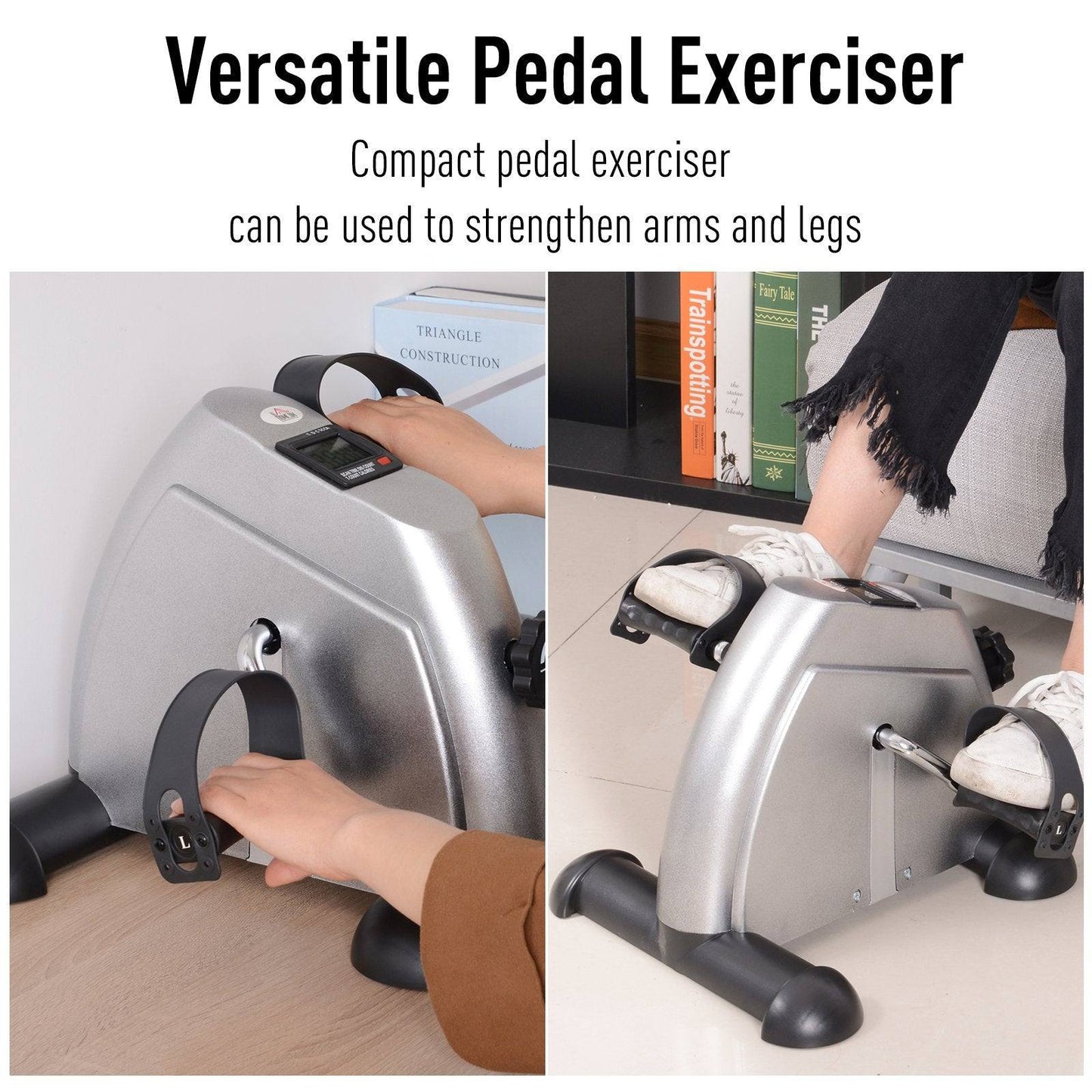 Mini Exercise Bike Under Desk Bike Fitness W/LCD Display