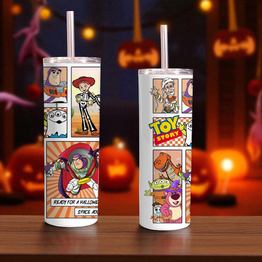 Halloween toys comic style 20oz tumbler