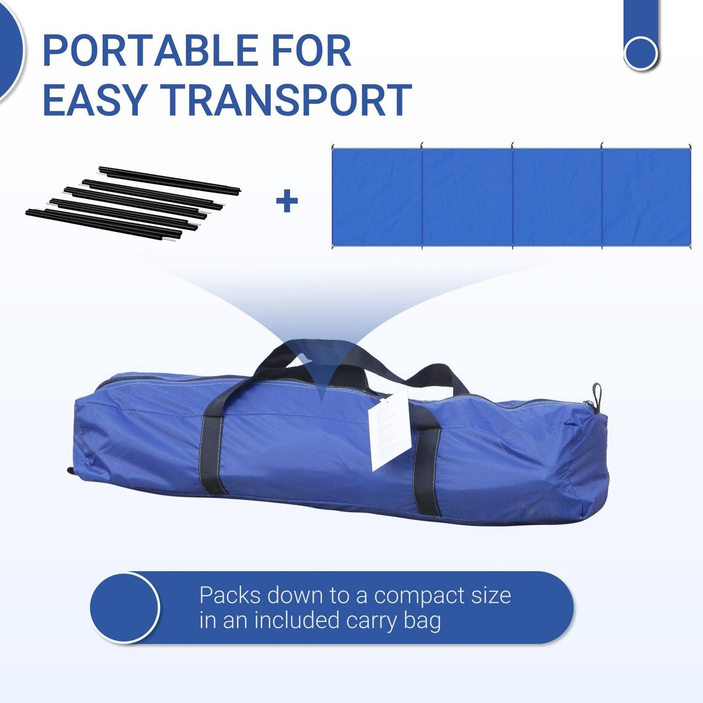 5 Pole Camping Windbreaks