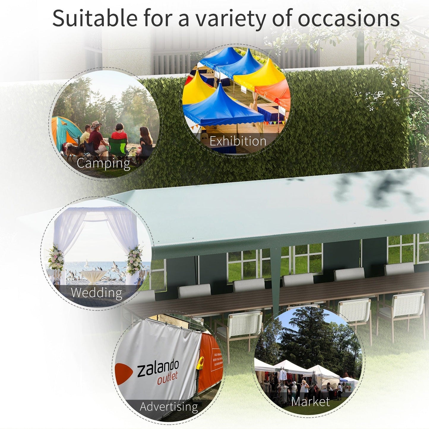 9 x 3m Garden Gazebo