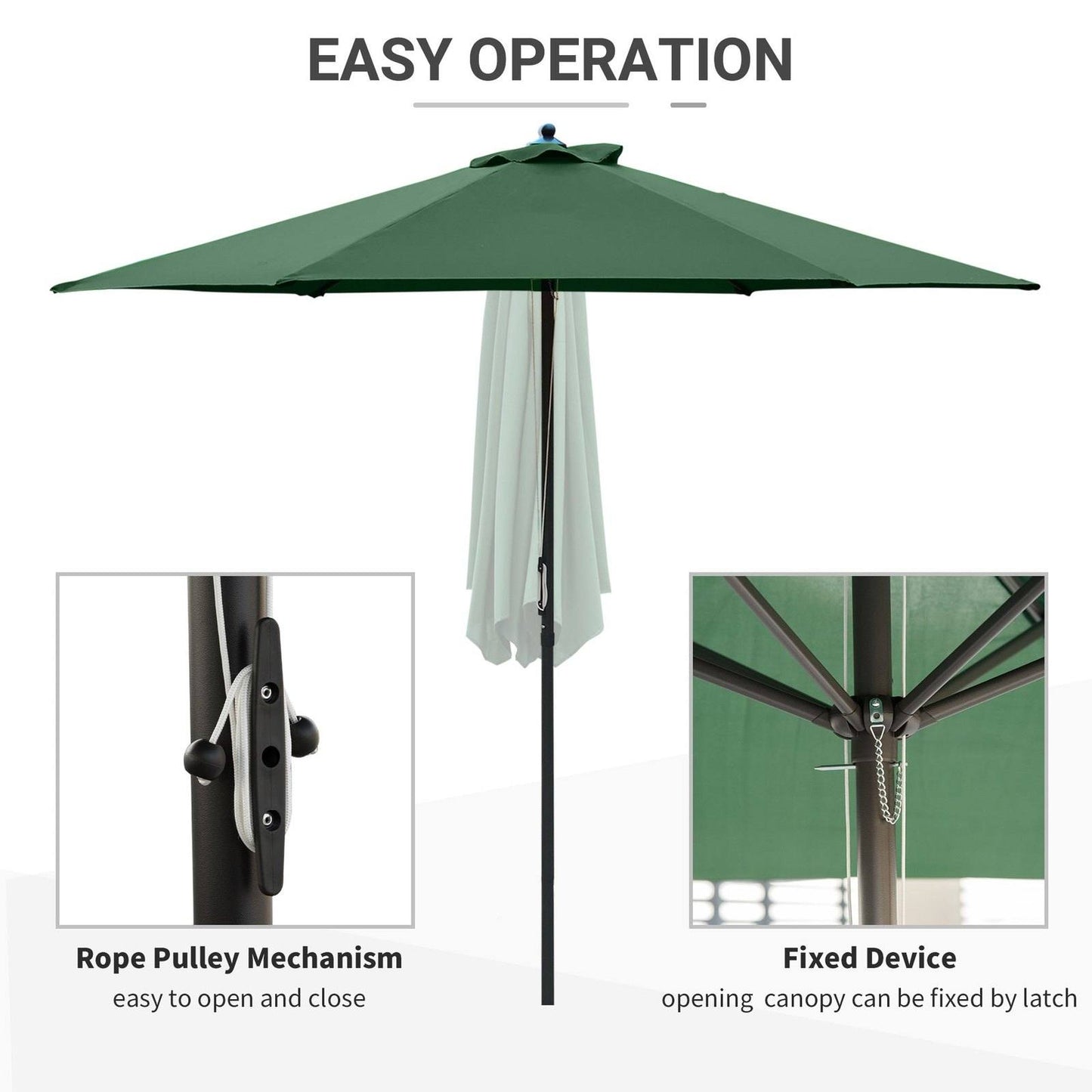 2.8m Garden Parasol Umbrella