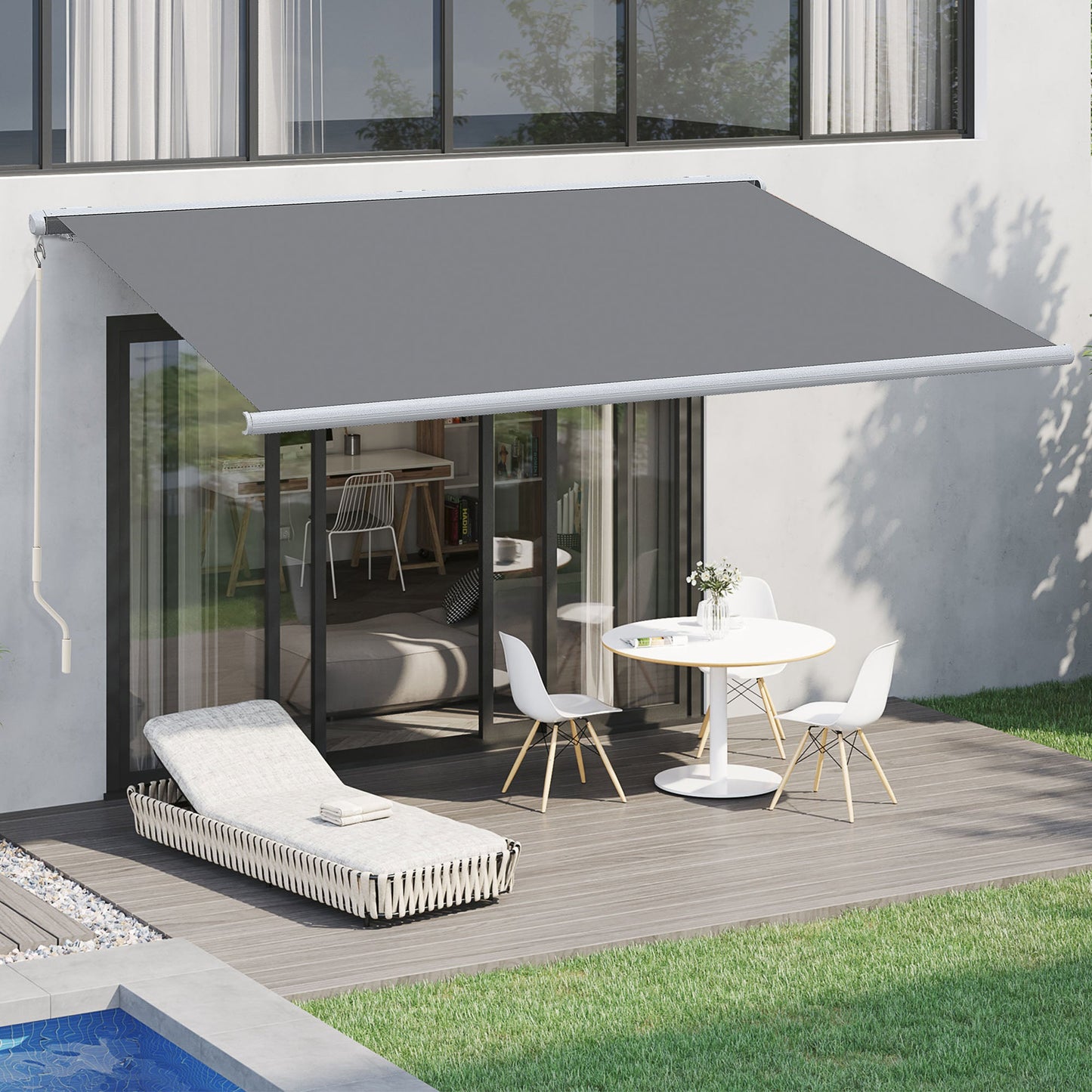 4 x 3 m Full Cassette Electric/Manual Retractable Awning