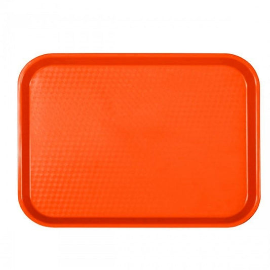 Rectangular Fast Food Serving Trays Orange Medium - 412mm x 305mm (12in x 16 ¼in)