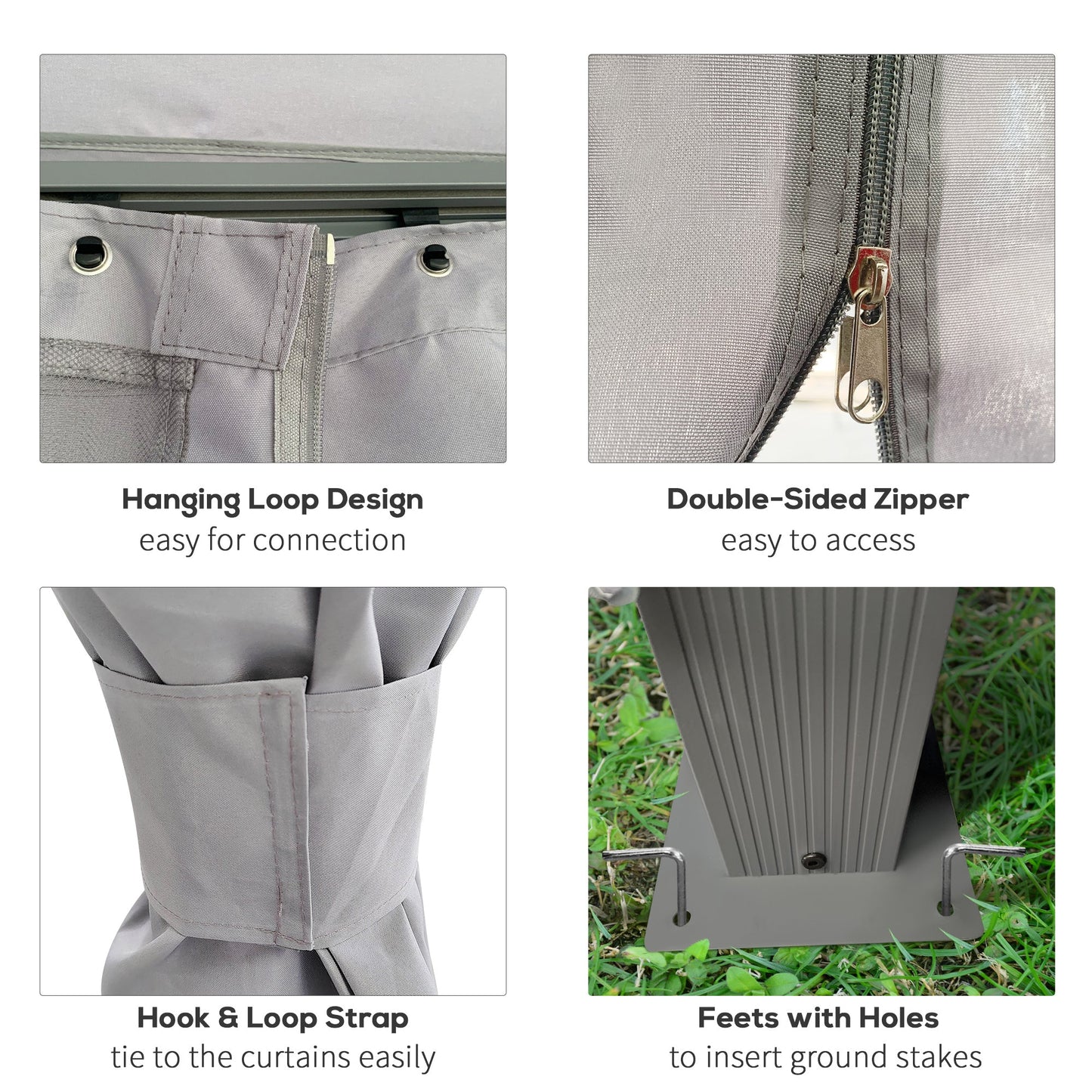 4 x 3M Patio Gazebo Canopy Garden Tent Shelter with Vented Roof