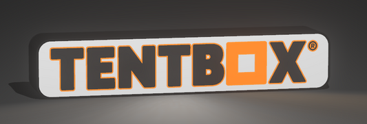 TentBox LED Lightbox – Adventure-Inspired Glow for Vanlife & Camping Enthusiasts (Batteries Not Included)