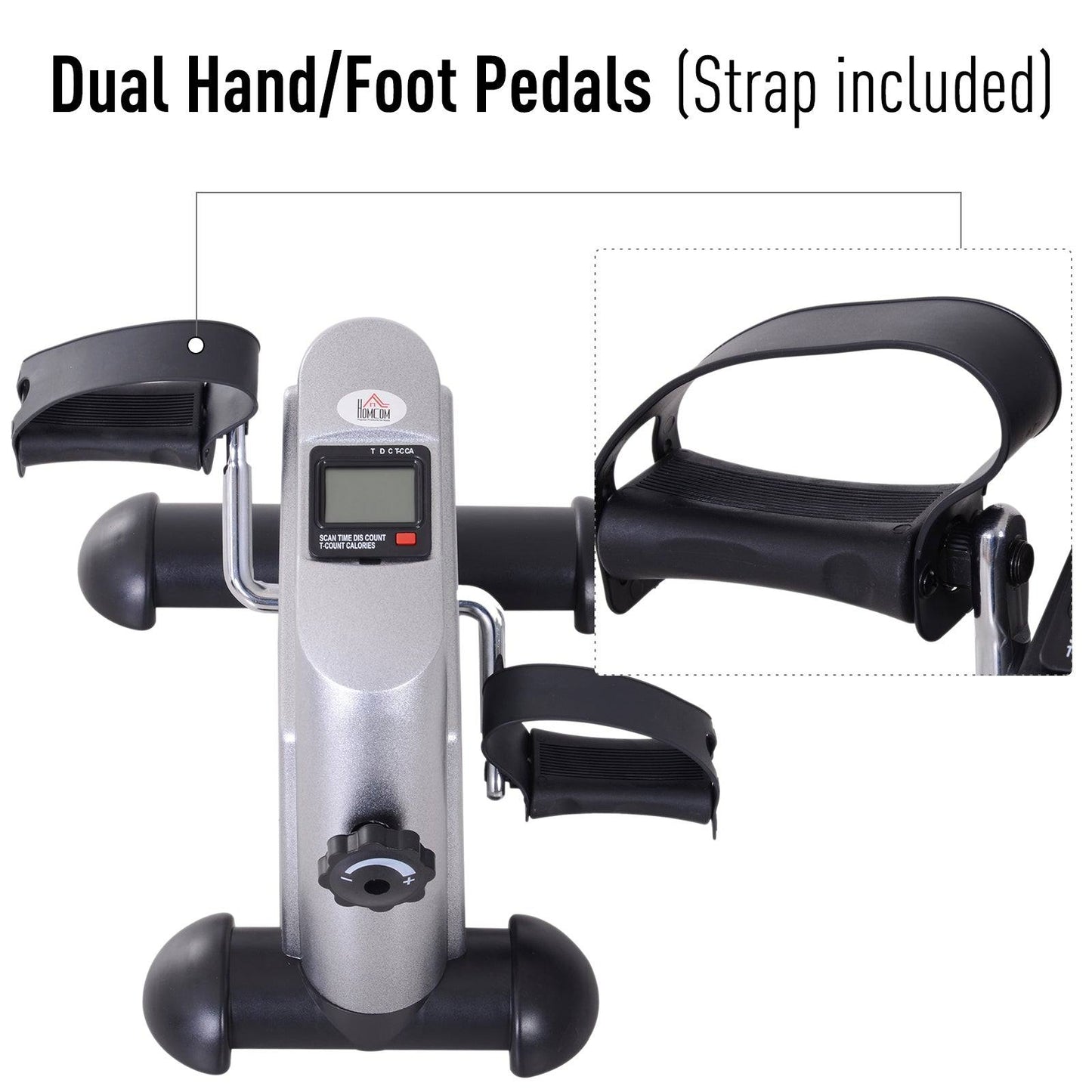 Mini Exercise Bike Under Desk Bike Fitness W/LCD Display