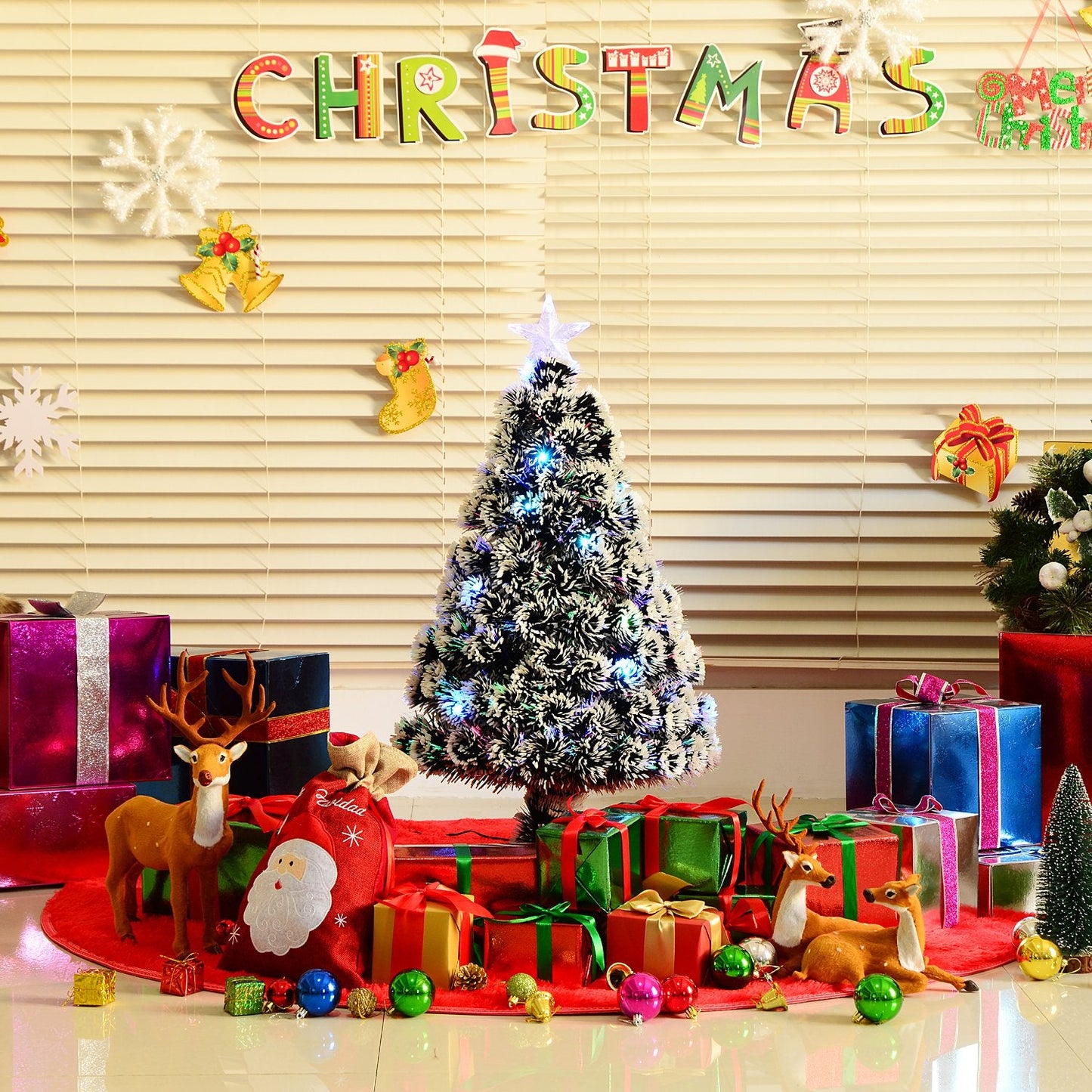 3FT Artificial Prelit Christmas Tree