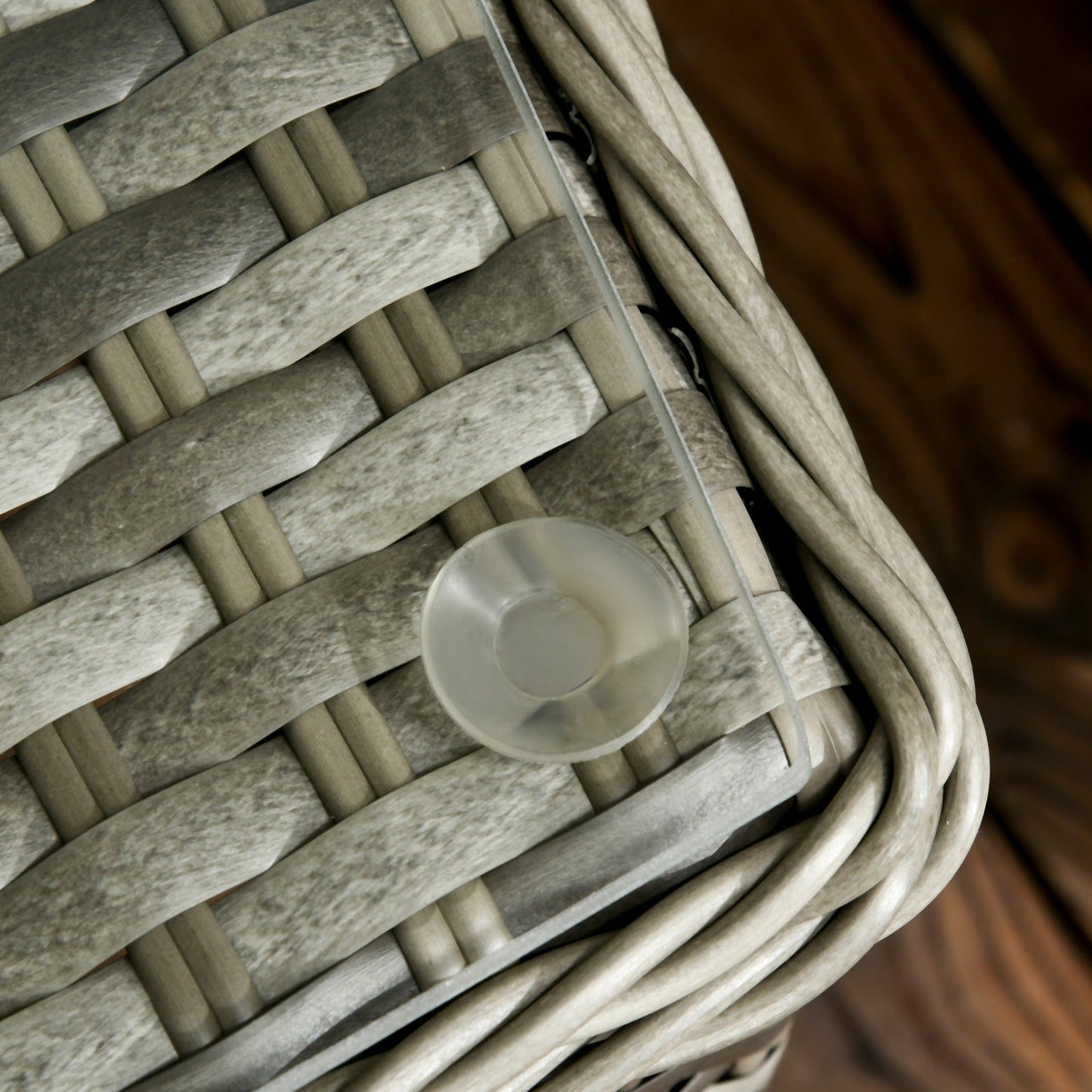 Modern 3-Piece Rattan Bistro Set