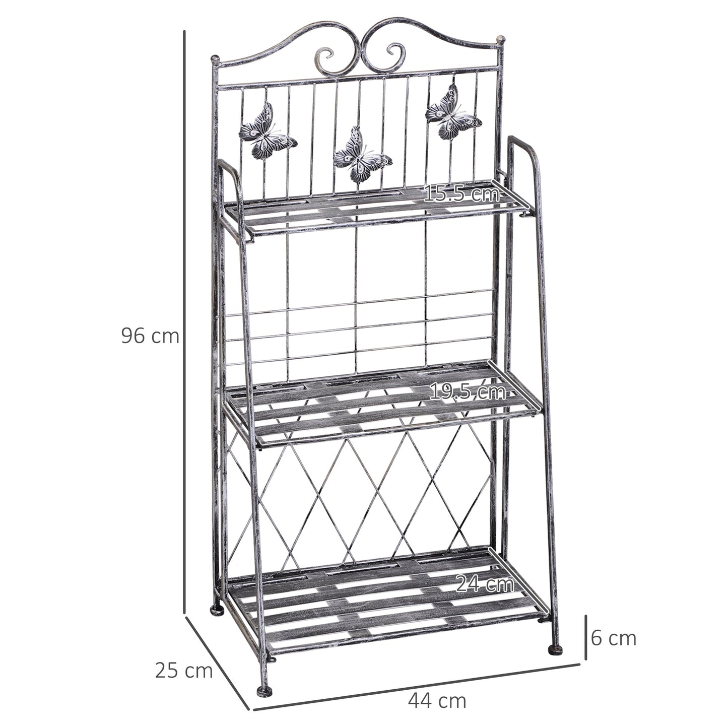 3-Tier Metal Plant Stand