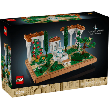 Lego Icons 10359 Fountain Garden Building Set for Adults Ages 18 & Up