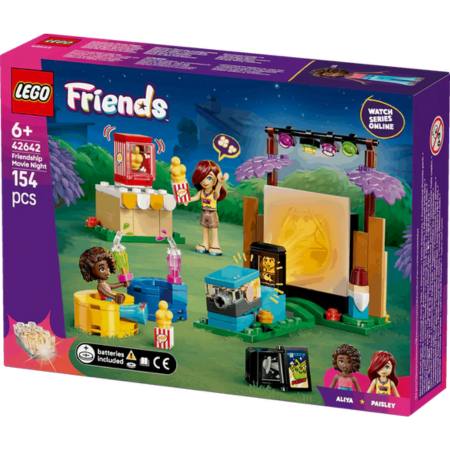 Lego Friends 42642 Friendship Movie Night Buildable Playset for Age 6+