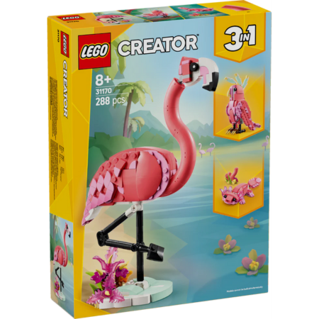 Lego Creator 3 in 1 31170 Wild Animals: Pink Flamingo for Ages 8 & Up