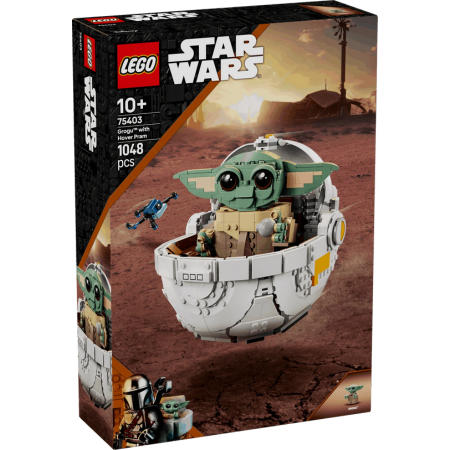 Lego Star Wars 75403 Grogu with Hover Pram Playset for Ages 10 and Up