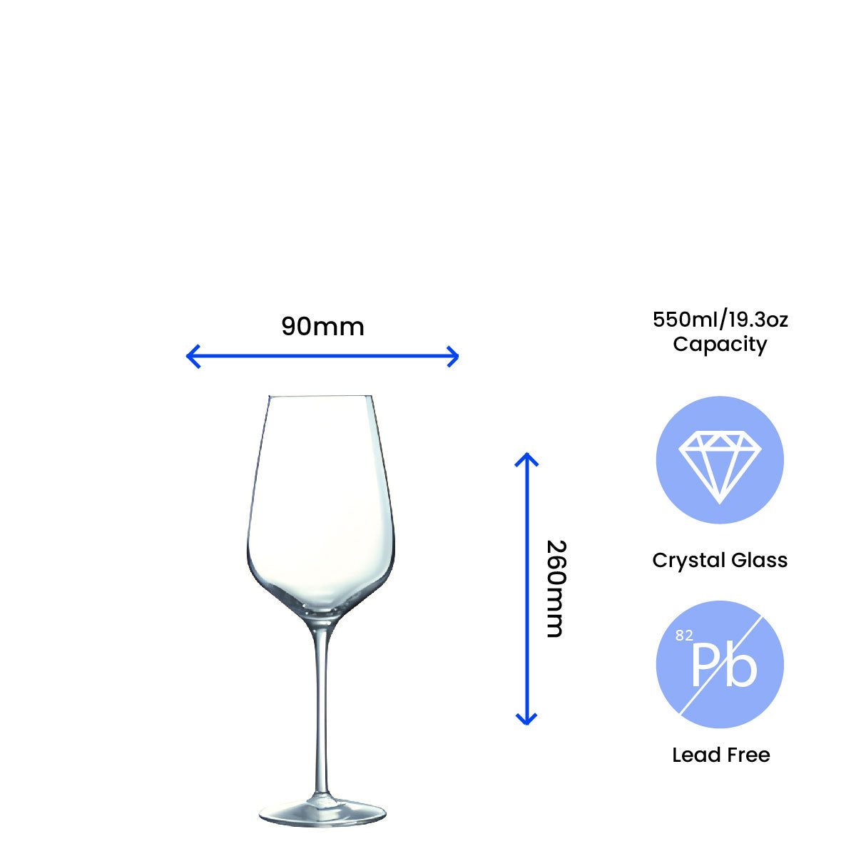 Personalised Engraved Crystal Red Wine Glasses Gift Boxed for Wedding Birthday & Christmas