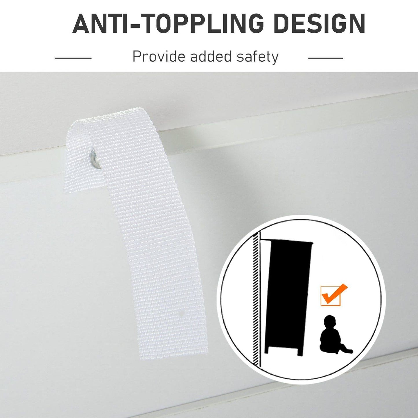 Chest of Drawers with Metal Handles Freestanding Dresser for Bedroom