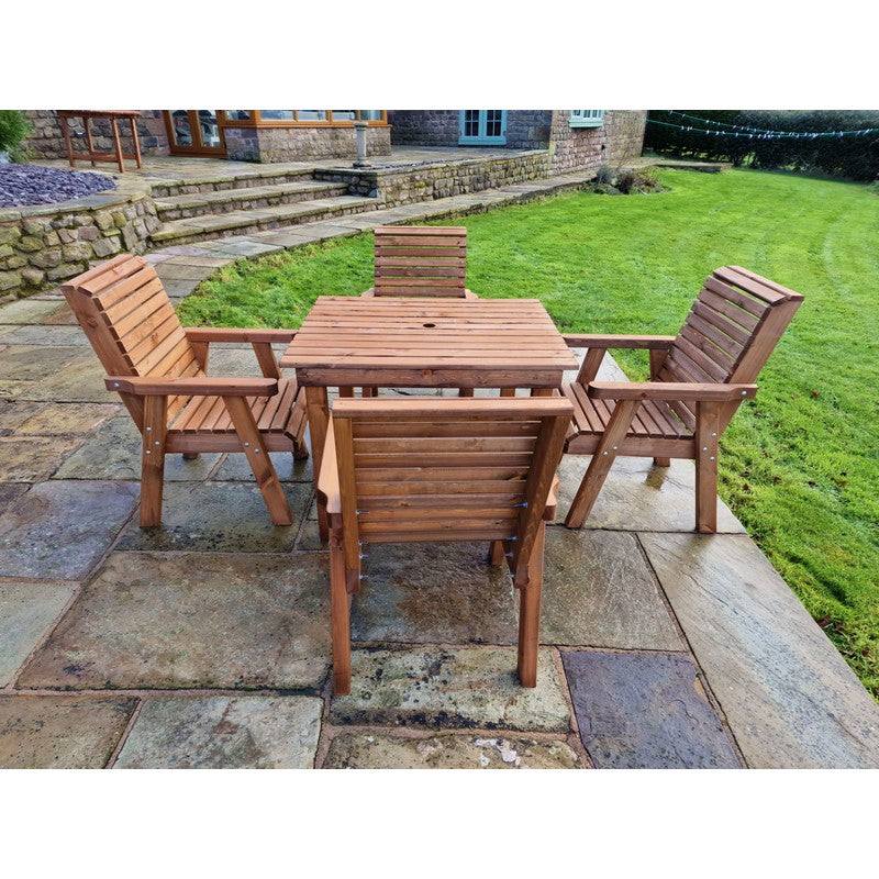 Swedish Redwood Garden Furniture Set by Croft - 4 Seat