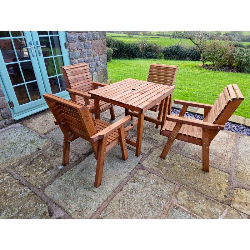 Swedish Redwood Garden Furniture Set by Croft - 4 Seat