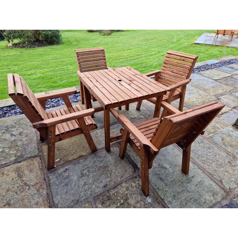 Swedish Redwood Garden Furniture Set by Croft - 4 Seat