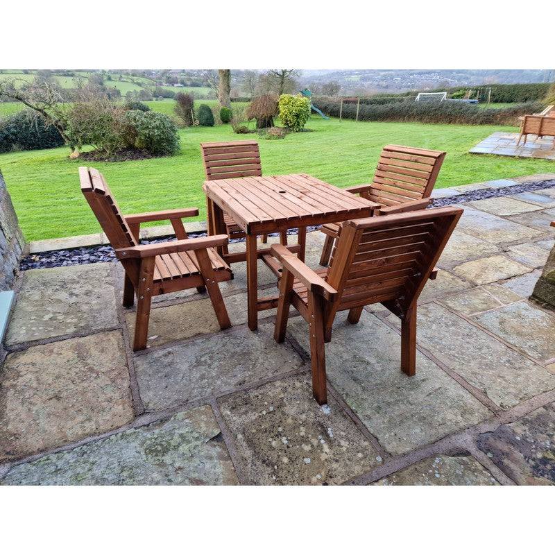 Swedish Redwood Garden Furniture Set by Croft - 4 Seat